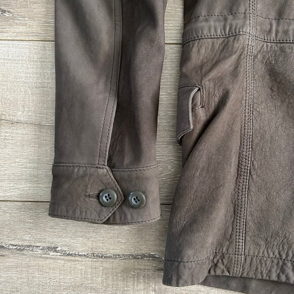 All Saints Courte Mens Nubuck Field Jacket, Like New, Size M - Picture 6 of 14